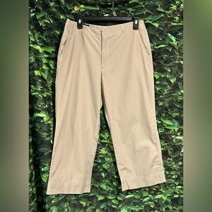 Lands End Tan Capri Pants Womens 10